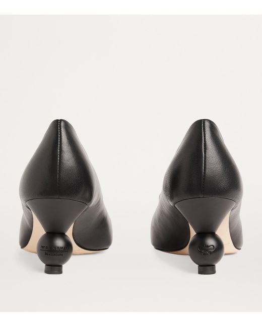 Weekend by Maxmara Gray Leather Renza Pumps 65