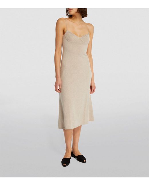 Lisa Yang Natural Cashmere Ally Midi Dress