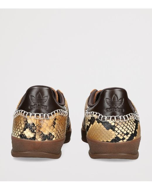 Adidas Brown X Wales Bonner Snake Gazelle Sneakers for men