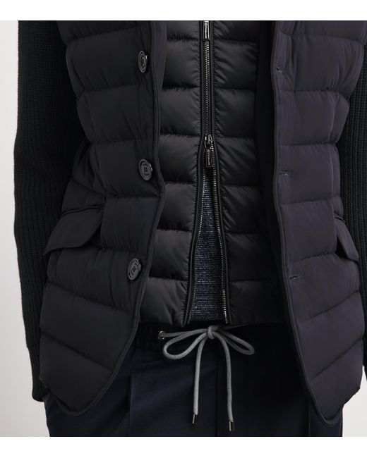 Moorer Blue Hybrid Rogers Jacket for men