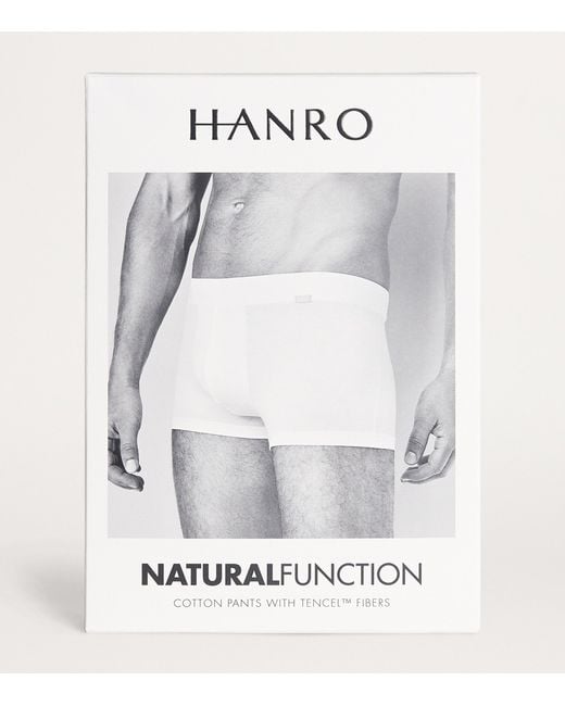 Hanro White Natural Function Trunks for men