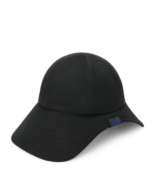 Loewe Black Cotton Canvas Hiker Hat
