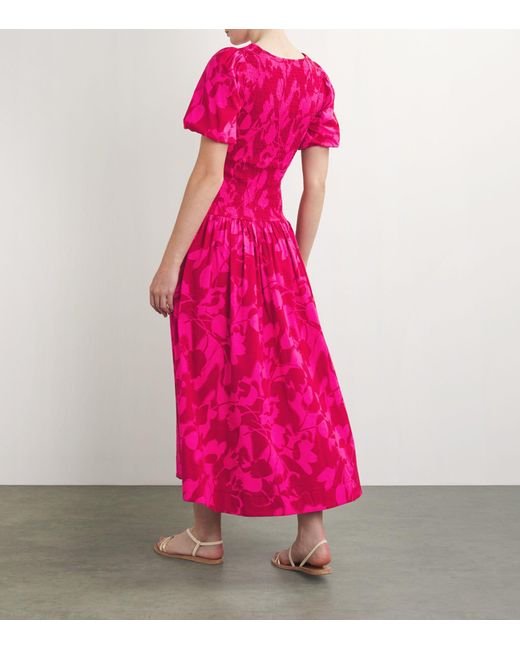 ME+EM Pink Me+em Tulip Print Maxi Dress