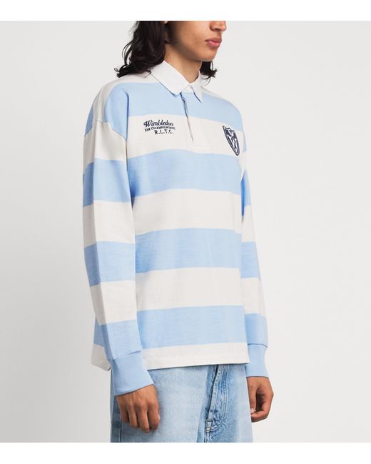 Polo Ralph Lauren Blue X Wimbledon Cotton Rugby Shirt for men
