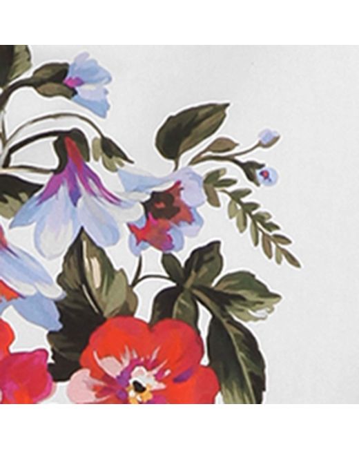 Dolce & Gabbana Red Cotton Bouquet Print Shirt
