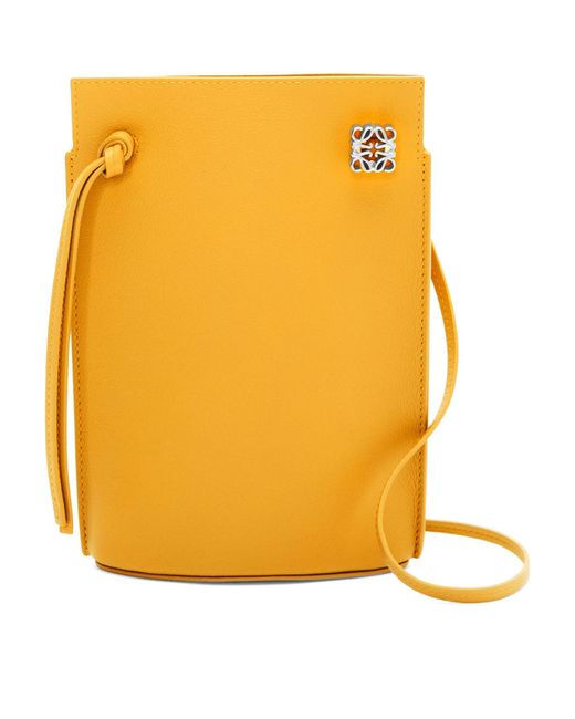 Loewe Yellow Small Dice Pocket Cross-body Bag