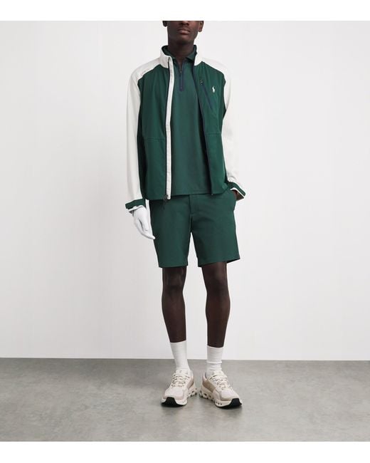 Ralph Lauren Green Colour-Block Packable Jacket for men