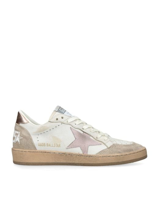 Golden Goose Deluxe Brand White Leather Ball Star Sneakers