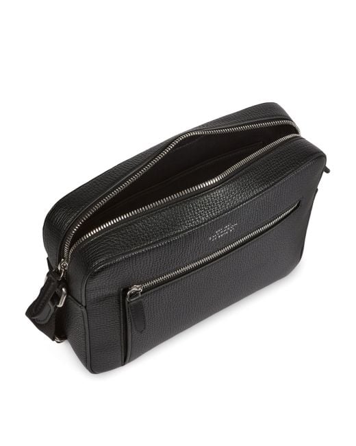 Smythson Black Ludlow Leather Cross-Body Bag for men