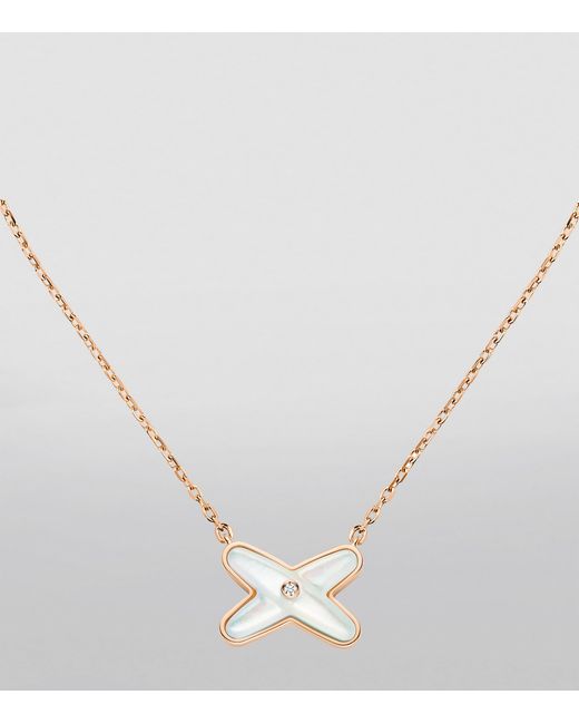 Chaumet Metallic Diamond And Mother-Of-Pearl Jeux De Liens Pendant Necklace