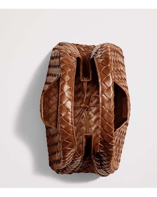 Bottega Veneta Brown Medium Leather Campana Shoulder Bag