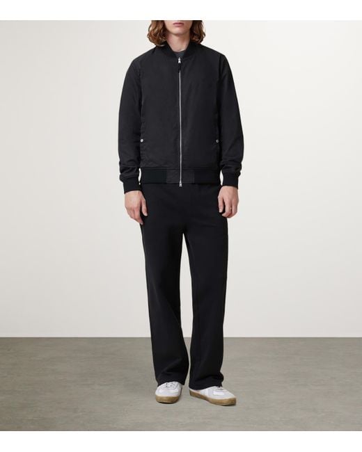 AllSaints Black Reversible Bassett Bomber Jacket for men