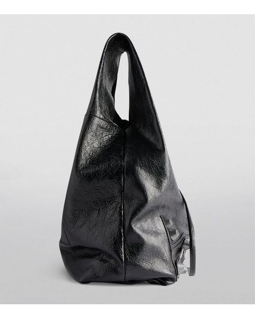 Balenciaga Leather Le Cagole Tote Bag in Black for Men | Lyst