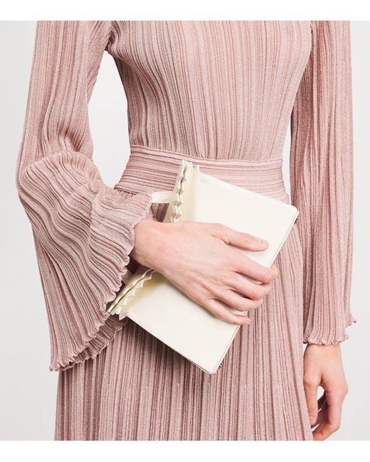 Valentino Pink Knit Metallic Maxi Dress