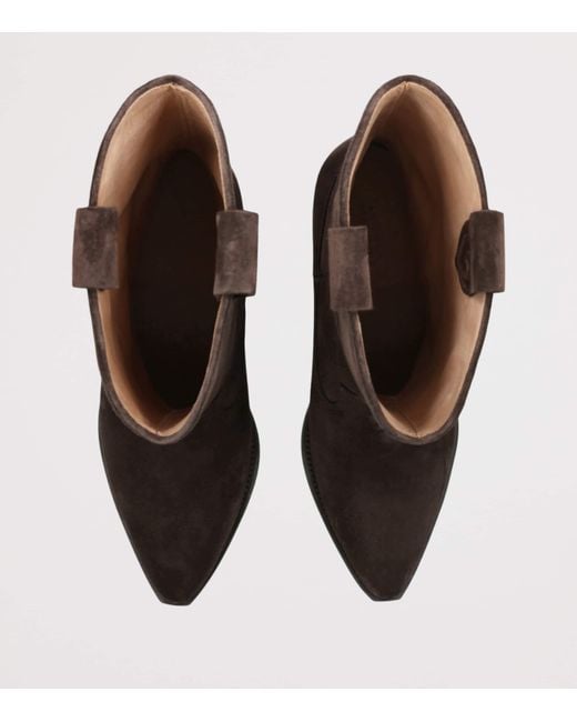 Isabel Marant Brown Suede Duerto Cowboy Boots 40