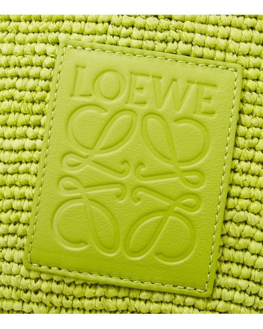 Loewe Green X Paula's Ibiza Mini Slit Tote Bag