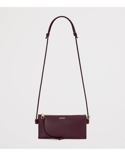 Loewe Purple Leather Joya Pouch