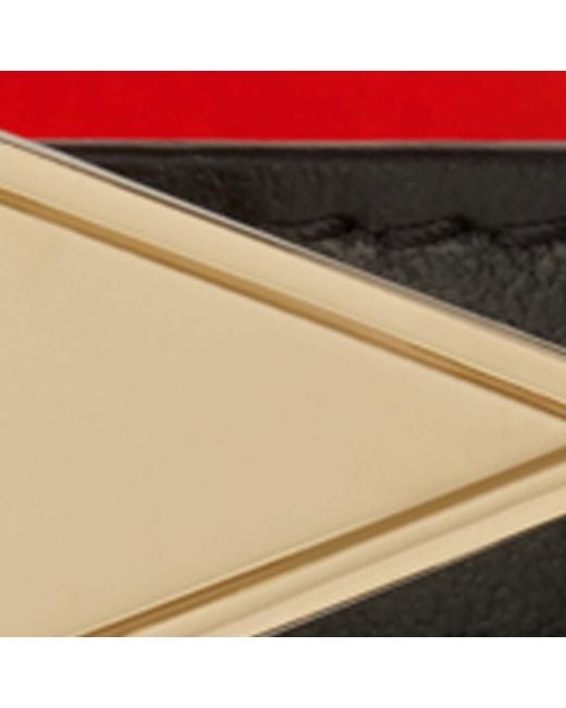 Christian Louboutin Black Bettina Leather Reversible Belt
