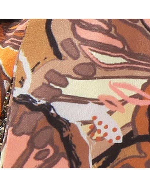 Kurt Geiger Brown Scarf-Accent Heeled Sandals 85