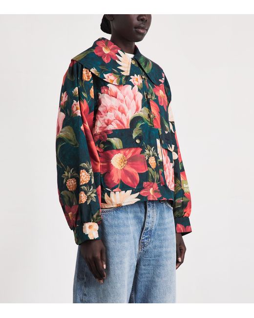 Barbour Red X Farm Rio Cotton Floral Jacket