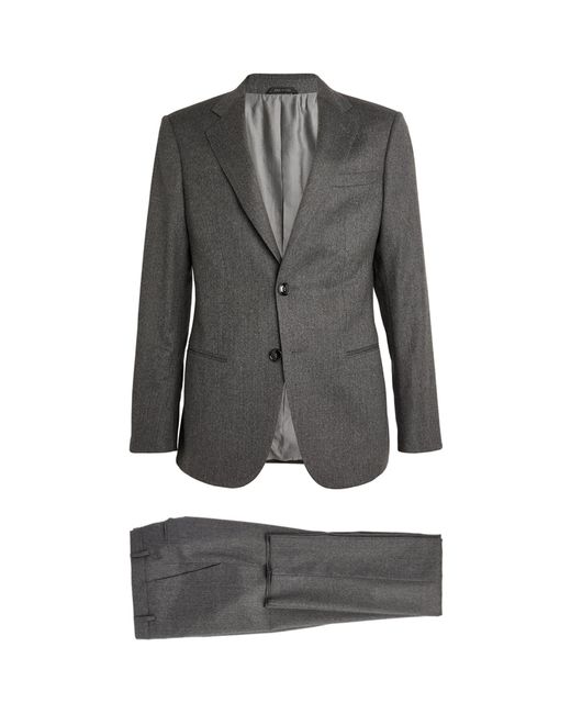 Giorgio Armani Wool 2 piece Suit in Grey for Men Lyst UK