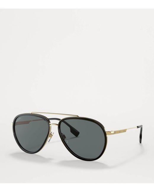 Burberry Gray Metal 0Be3125 Sunglasses for men