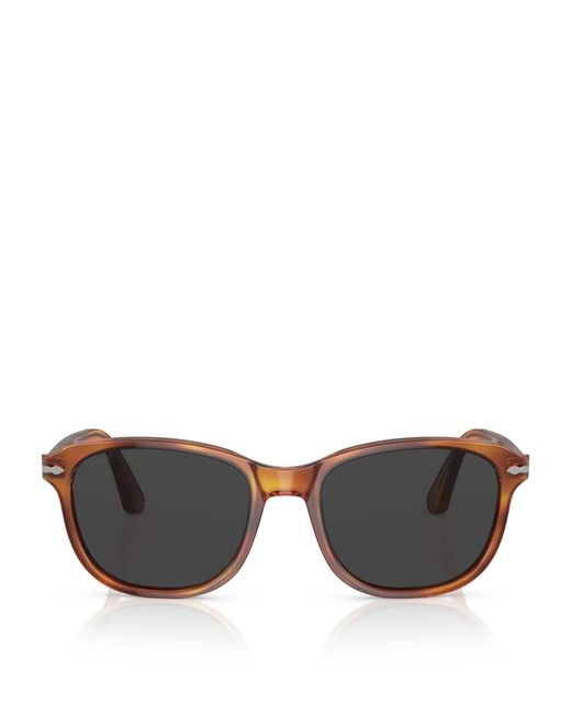 Persol Gray Acetate Pillow Sunglasses