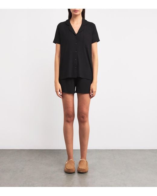Skims Black Soft Lounge Short Pyjamas