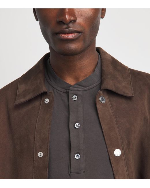 Barena Gray Cotton Jersey Henley Top for men