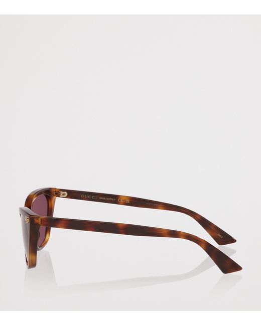 Gucci Purple Acetate Cat Eye Sunglasses