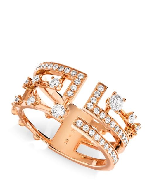 Marli New York Metallic And Diamond Avenues Ring