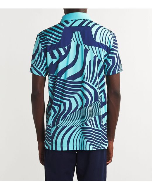 J.Lindeberg Blue Short-sleeve Kv Polo Shirt for men
