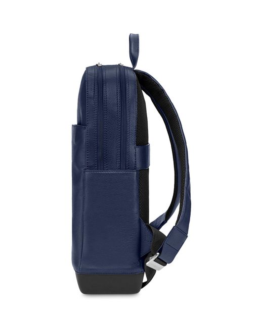 Moleskine Leather Pro Backpack in Blue Lyst