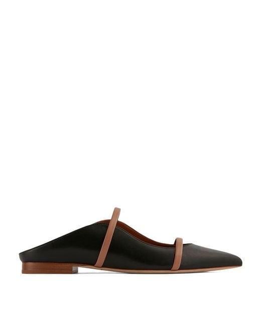 Malone Souliers Black Leather Maureen Mules