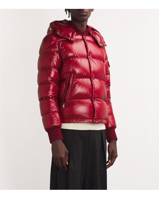 Moncler Maljasset Bomber Puffer Jacket in Red for Men Lyst Canada