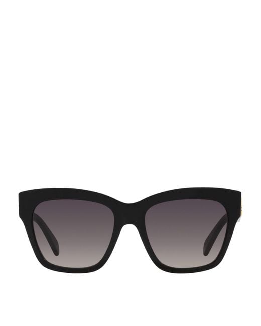 Céline Black Triomphe Square Sunglasses