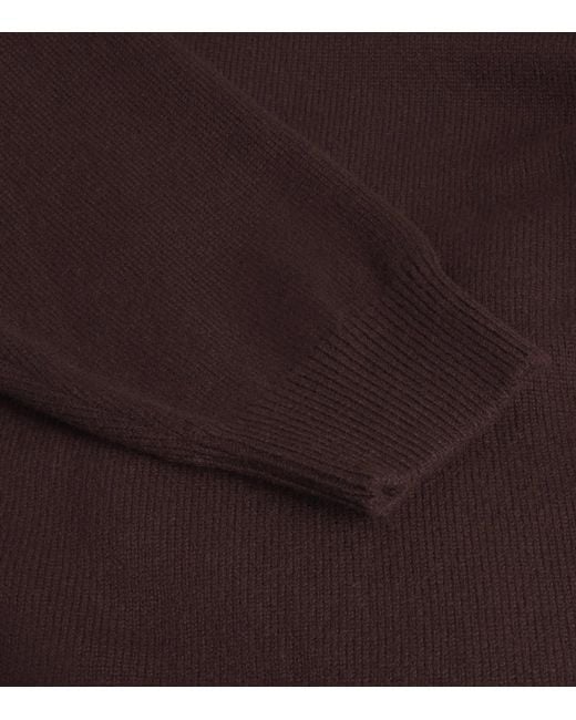 Harrods Brown Cashmere Hoodie for men