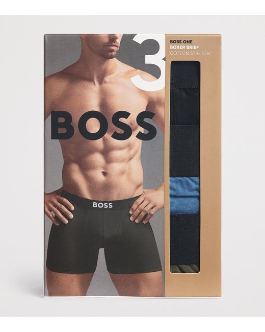 Boss Black Stretch-Cotton One Trunks for men