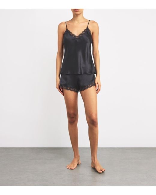 Simone Perele Gray Silk-Blend Love Me Shorts