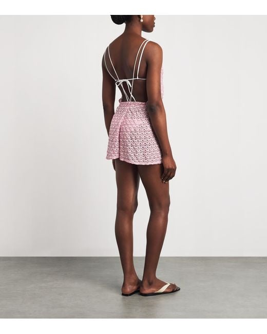 Missoni Pink Metallic V-Neck Jumpsuit