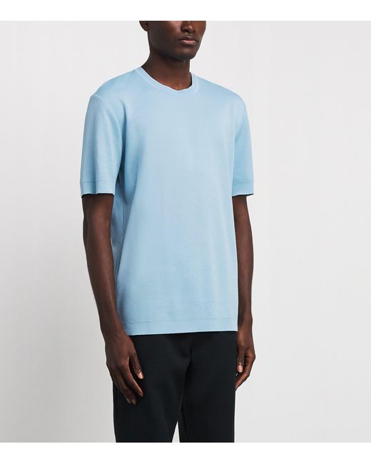 Eton of Sweden Blue Cotton T-Shirt for men