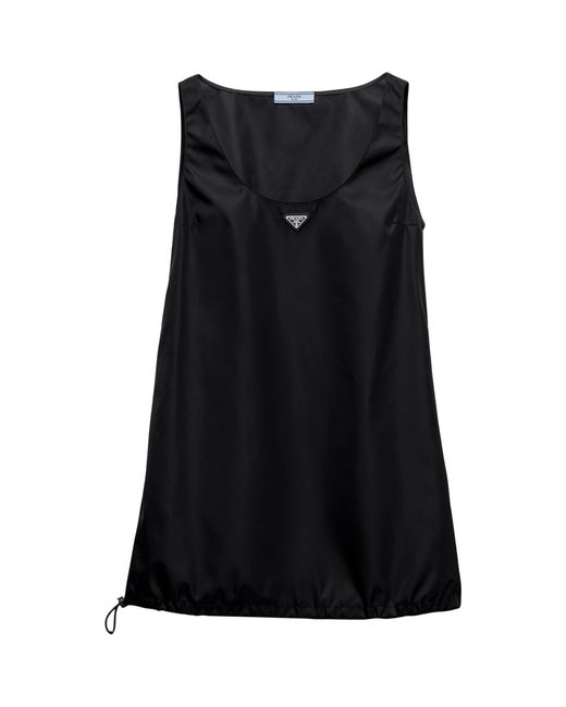 Prada Black Re-Nylon Mini Dress