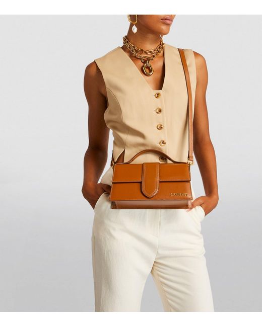Jacquemus Brown Leather Le Grand Bambino Top-Handle Bag