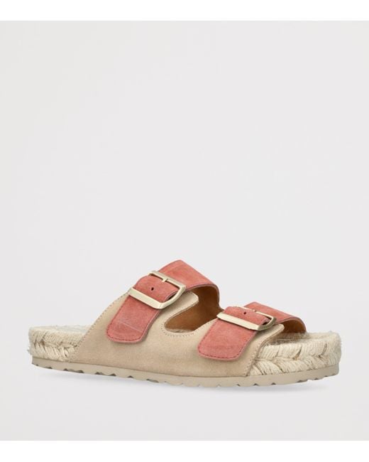 Manebí Pink Suede La Havana Sandals