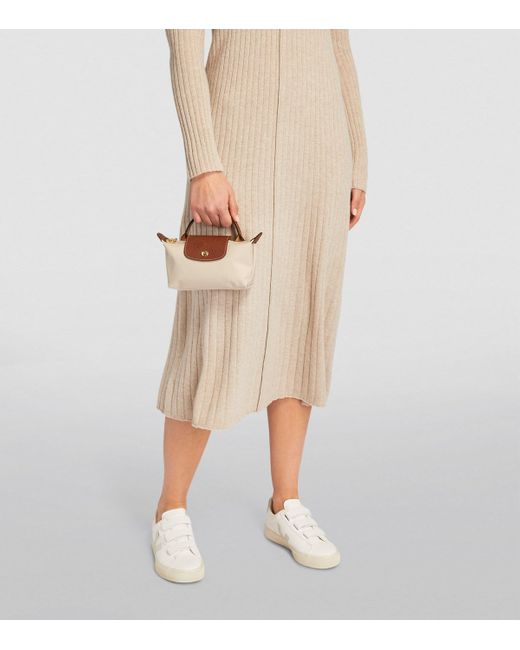 Longchamp Brown Le Pliage Original Pouch