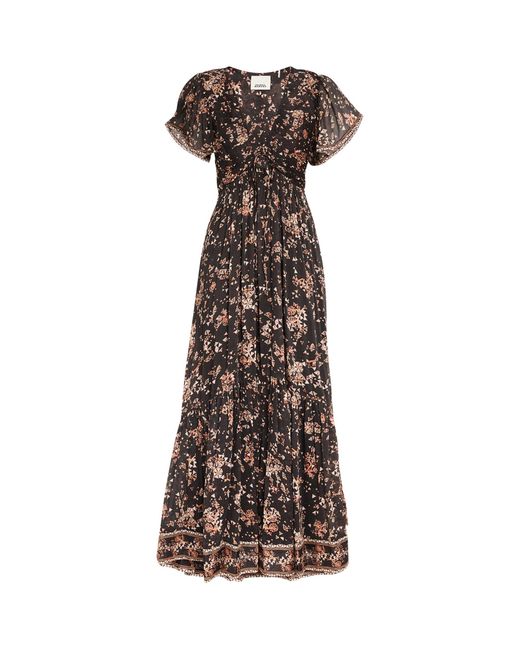 Isabel Marant Brown Cotton-silk Agathe Maxi Dress
