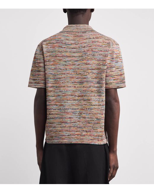 Paul Smith Brown Knitted Signature Stripe Shirt for men