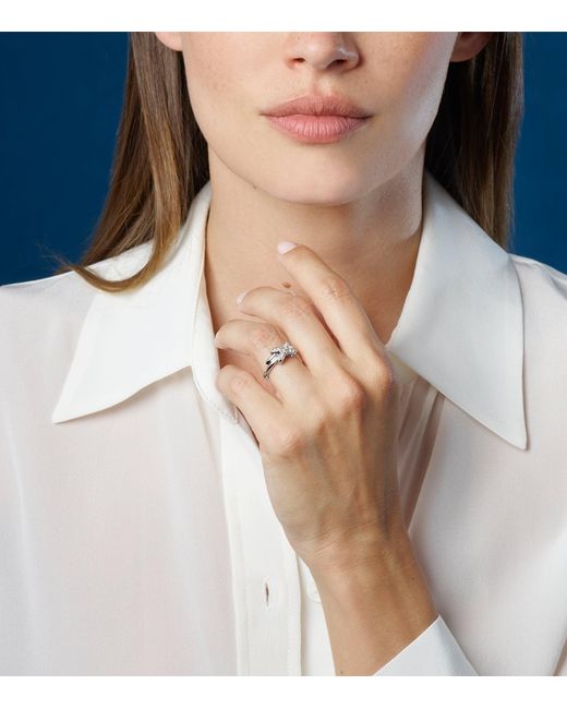 Chaumet White And Diamond Jeux De Liens Ring