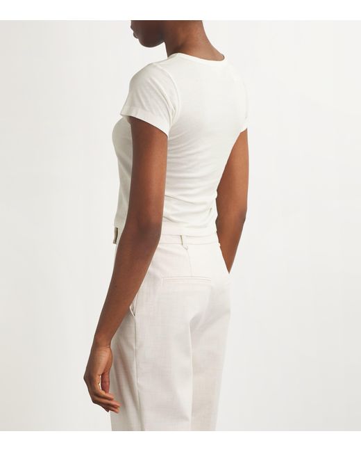 ÉTERNE White Cotton-Modal Baby T-Shirt