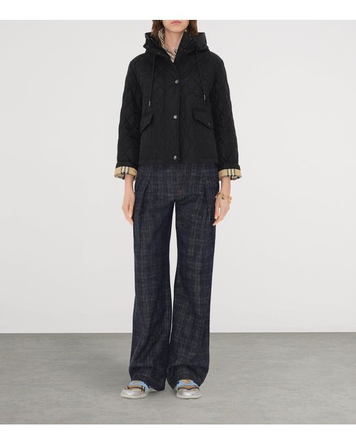Burberry Black Hooded Field Jacket